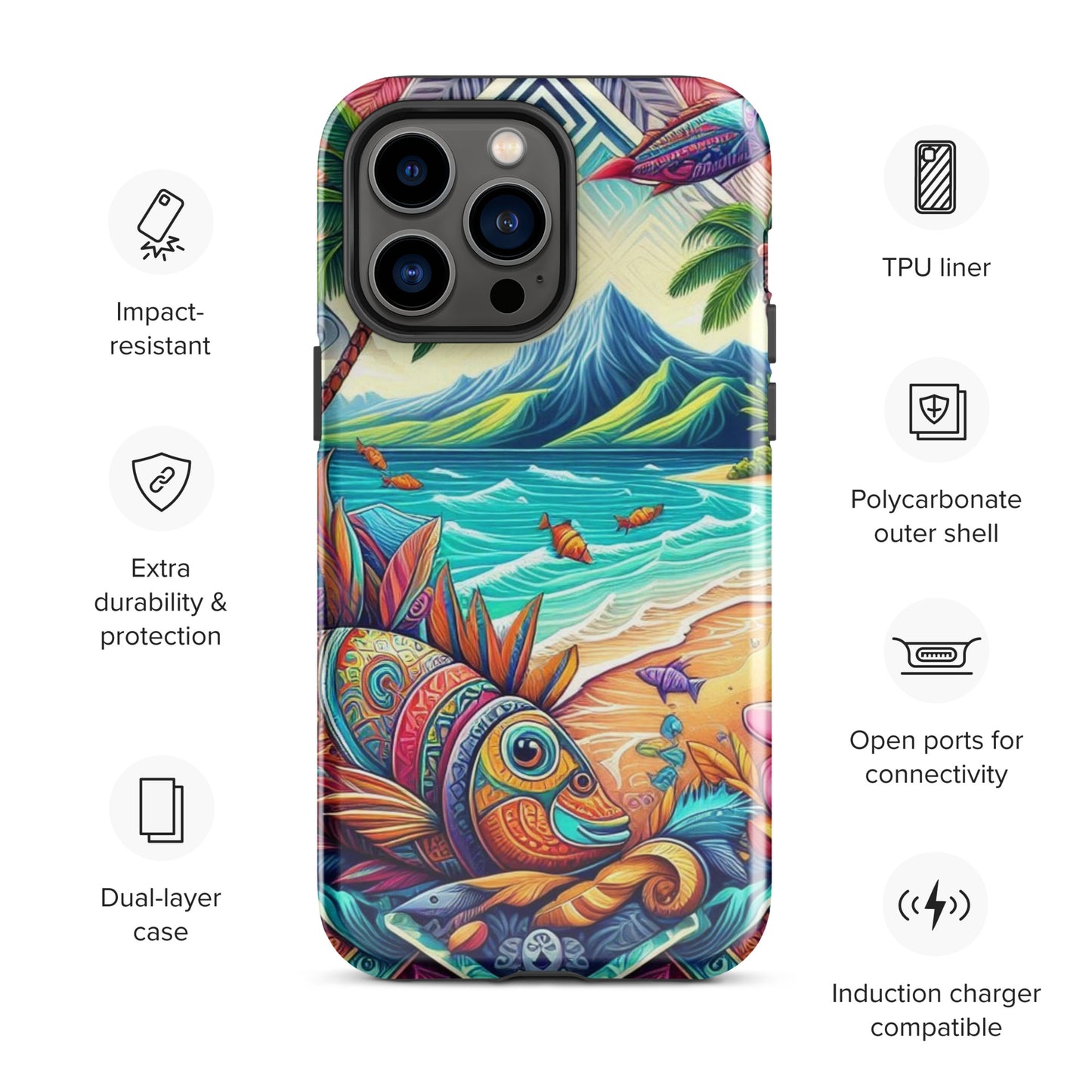 Tropical Fish Tough Case for iPhone®