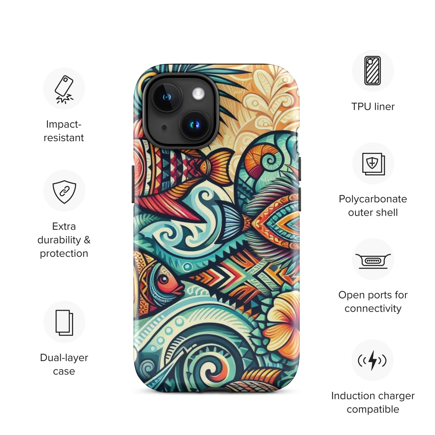 Tropical Fish Tough Case for iPhone®