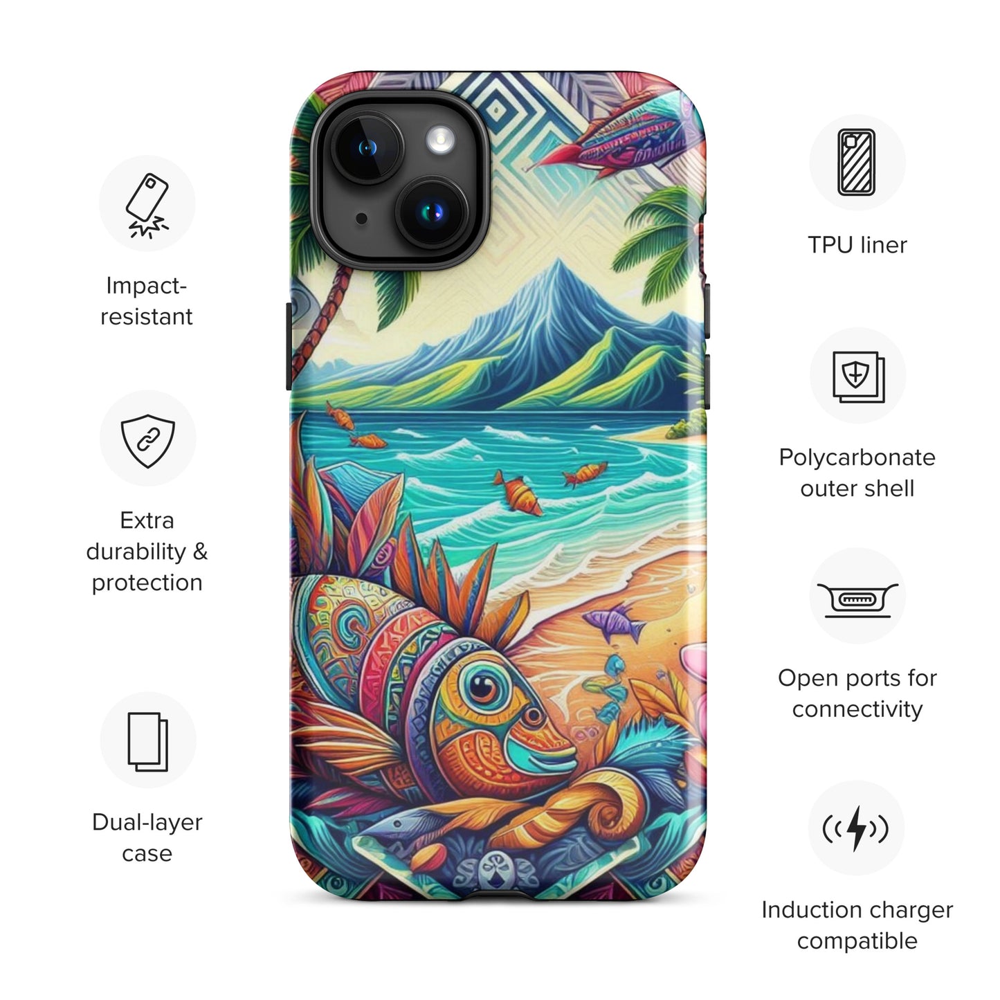 Tropical Fish Tough Case for iPhone®