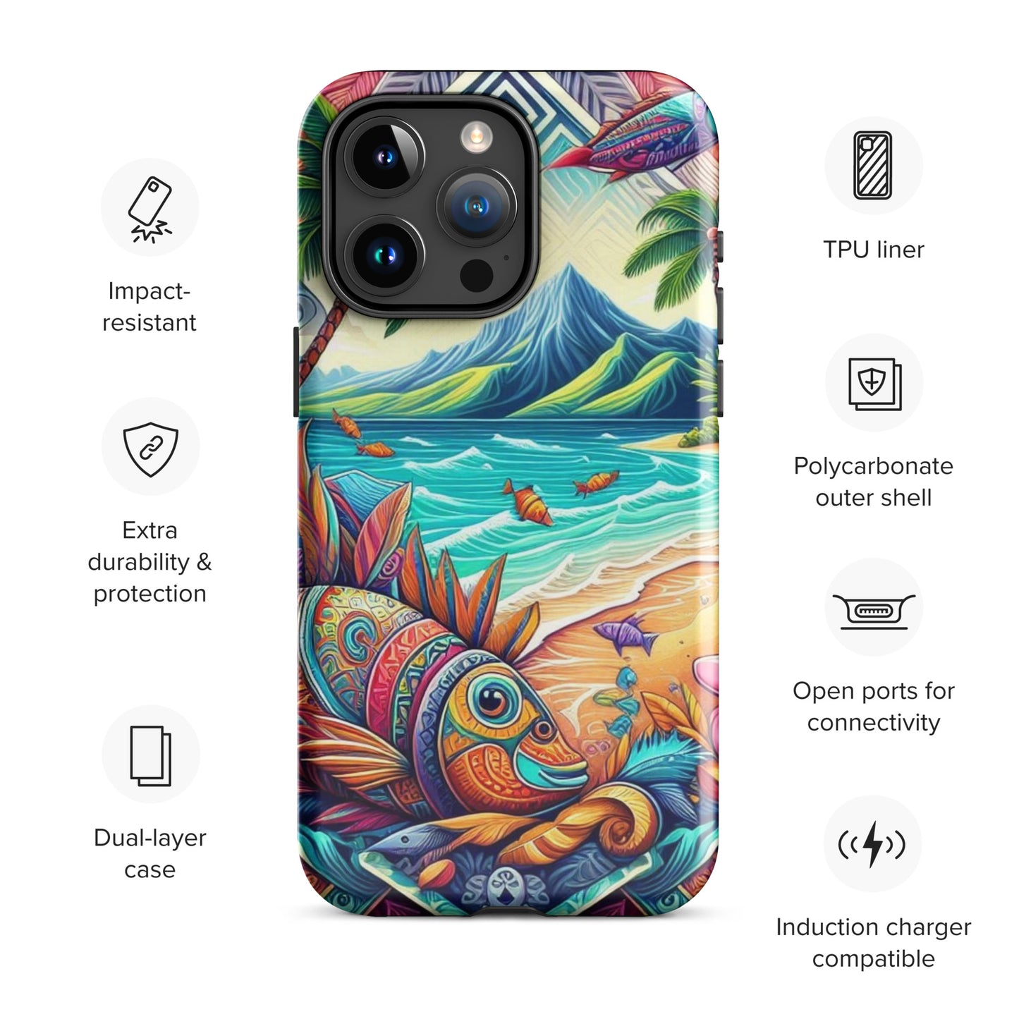 Tropical Fish Tough Case for iPhone®