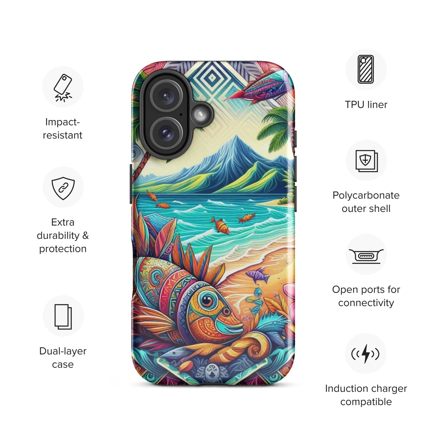 Tropical Fish Tough Case for iPhone®