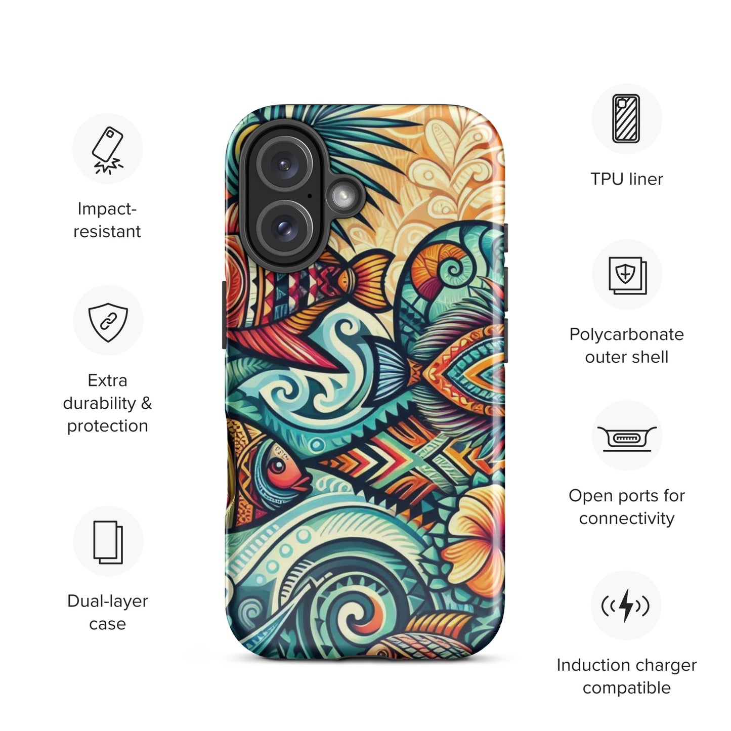 Tropical Fish Tough Case for iPhone®