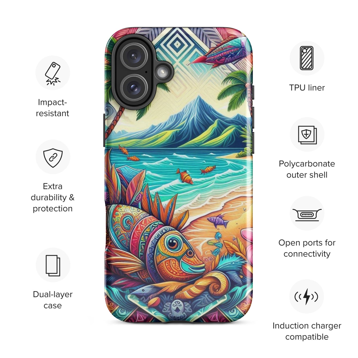 Tropical Fish Tough Case for iPhone®