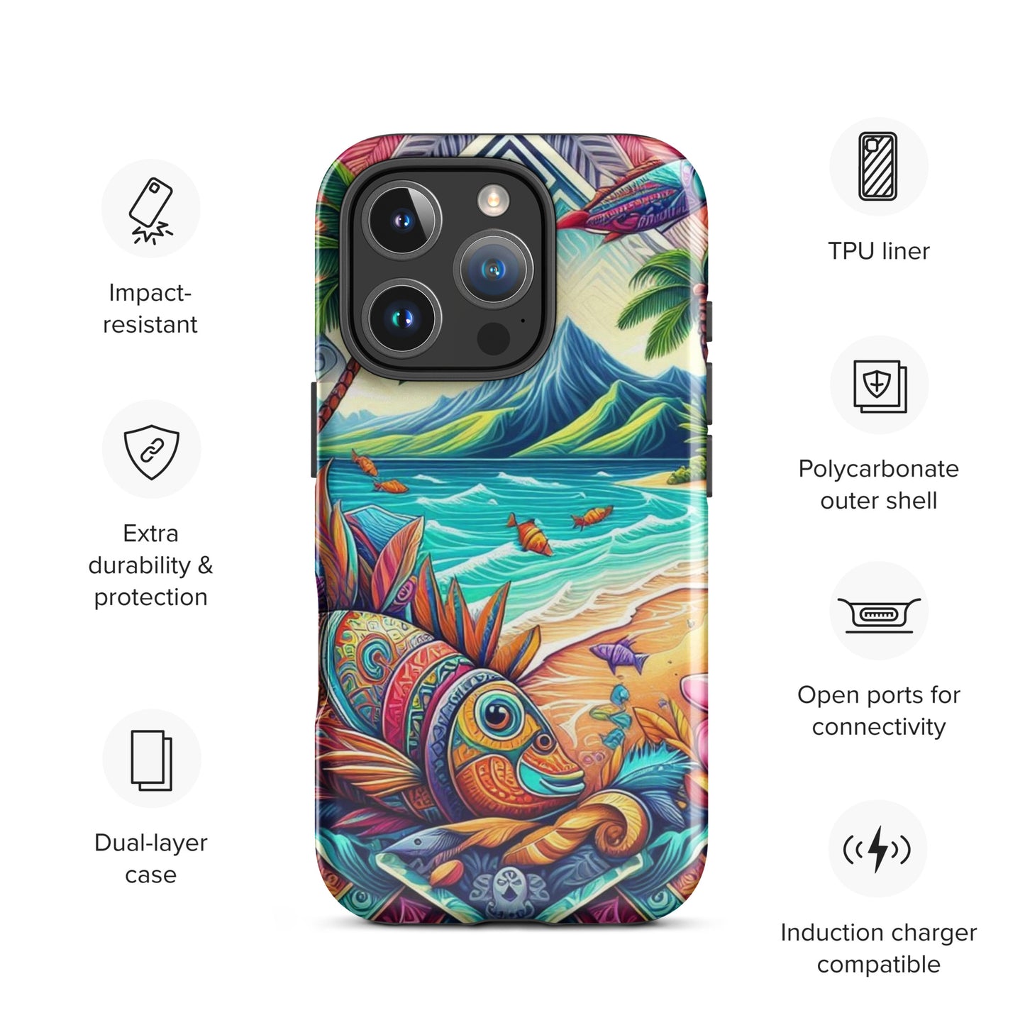 Tropical Fish Tough Case for iPhone®