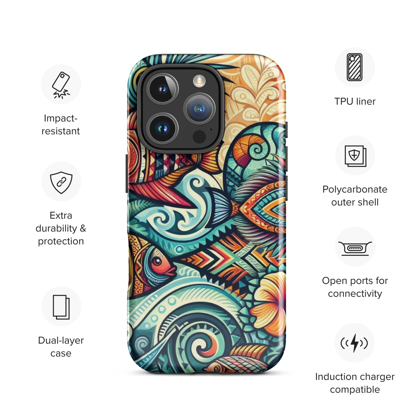 Tropical Fish Tough Case for iPhone®