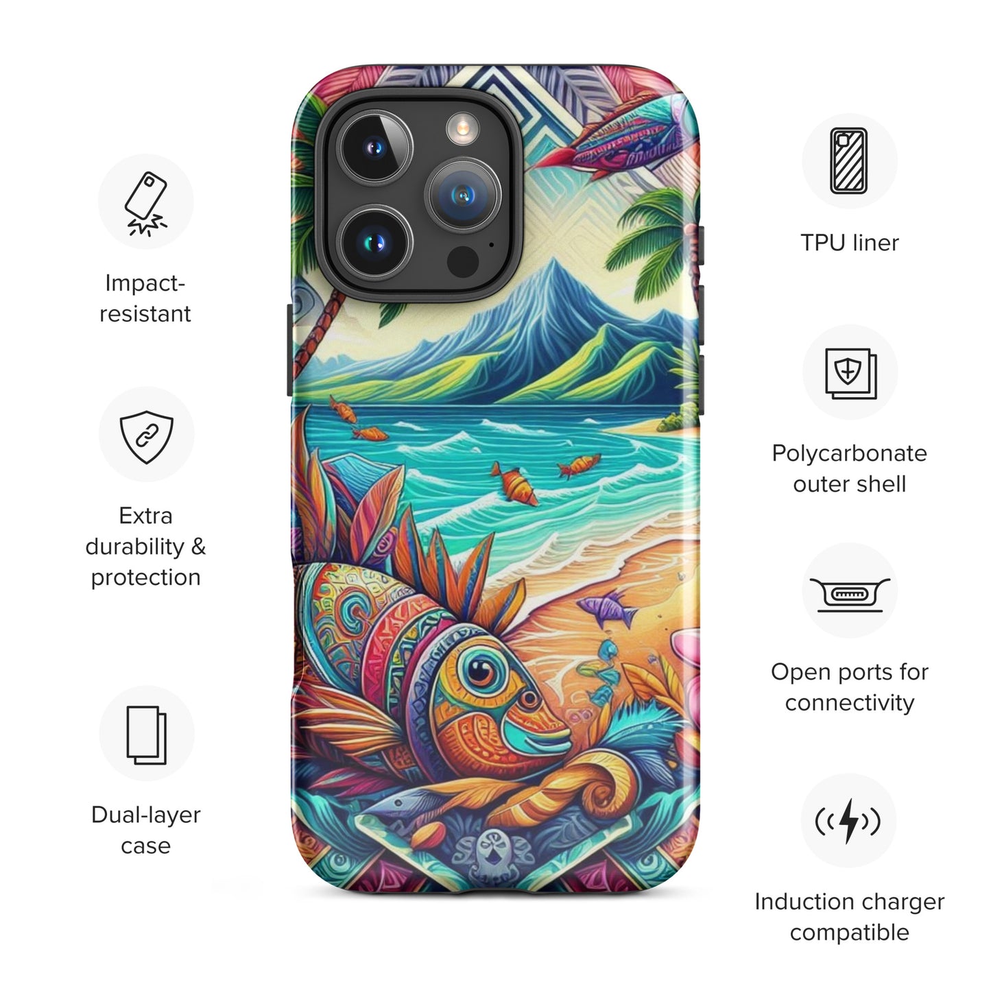 Tropical Fish Tough Case for iPhone®