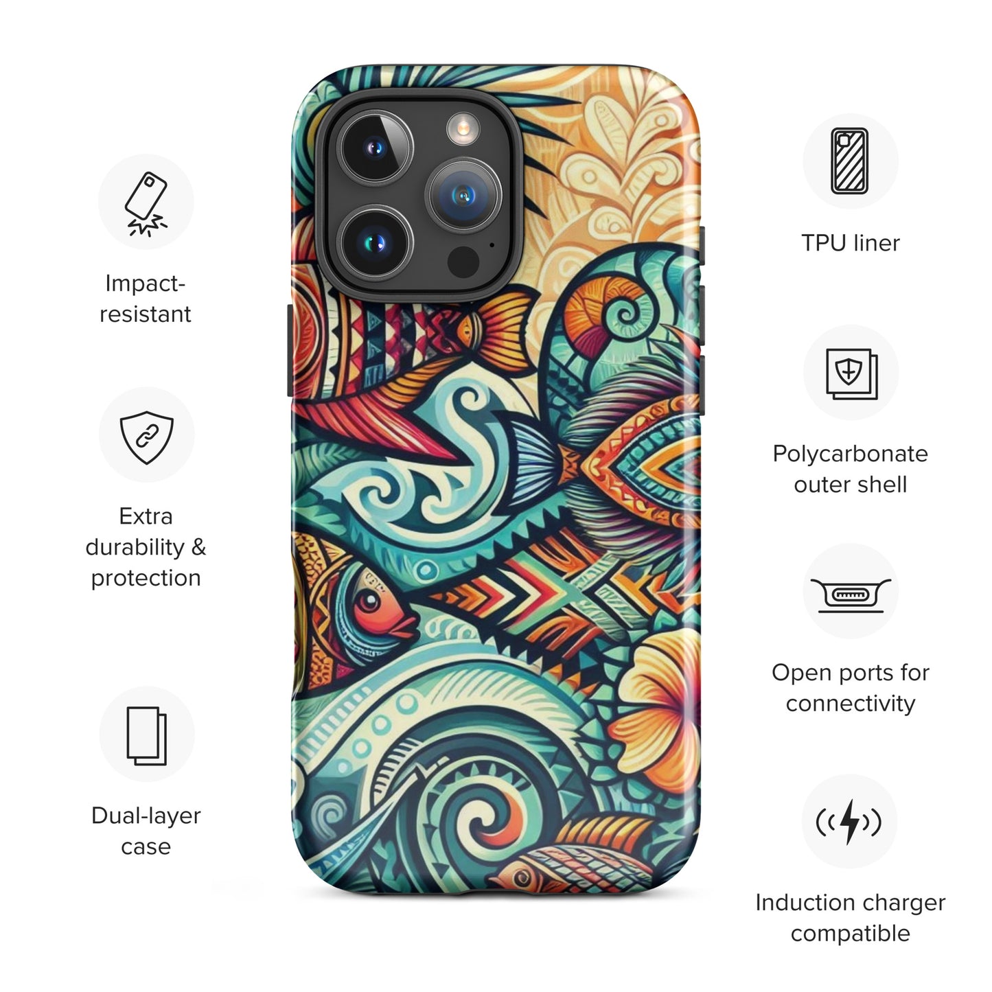 Tropical Fish Tough Case for iPhone®